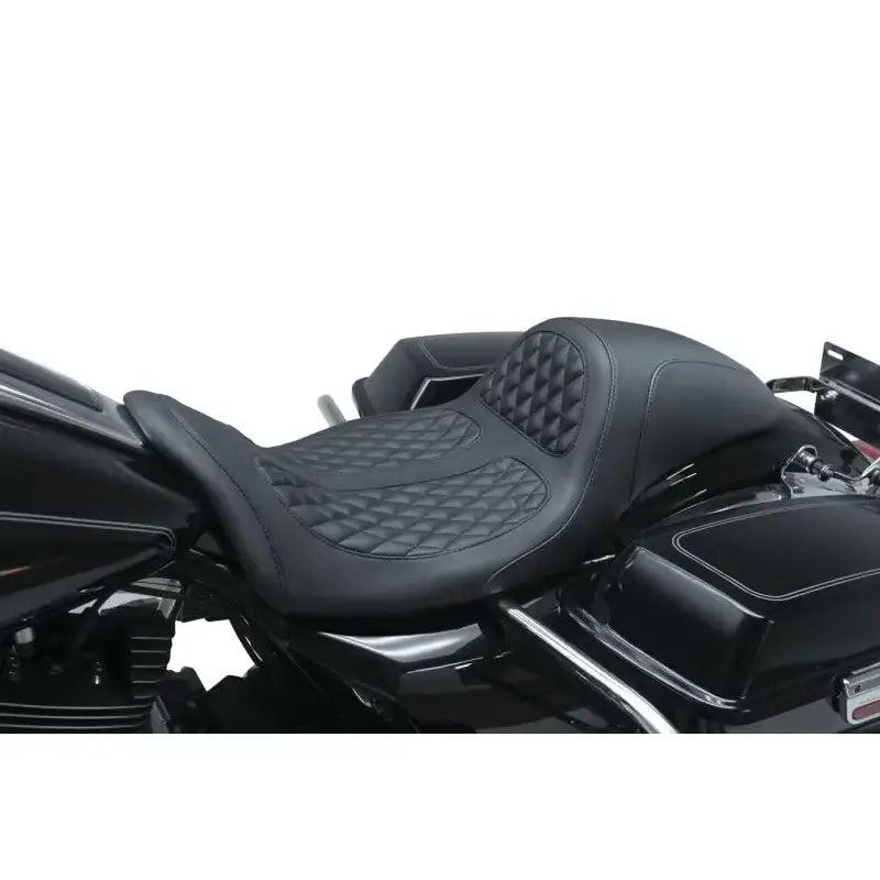 Mustang 08-21 Harley Electra Glide,Rd Glide,Rd King ,Str Glide Hightail Fastback 1PC Seat - Black - 75947