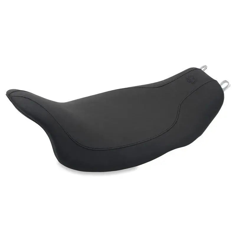 Black solo seat for Mustang Runaround Solo Seat on Harley Electra Glide and more