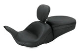 Mustang 08-21 Harley Electra Glide, Rd Glide, Rd King, Str Glide Lowdown 1PC Seat w/DBR - Black - 79703