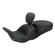 Mustang 08-21 Harley Electra Glide, Rd Glide, Rd King, Str Glide Lowdown 1PC Seat w/DBR - Black - 79703