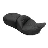 Mustang 08-21 Harley Electra Glide, Rd Glide, Rd King, Str Glide Touring 1PC Seat Deluxe - Black - Mustang Motorcycle