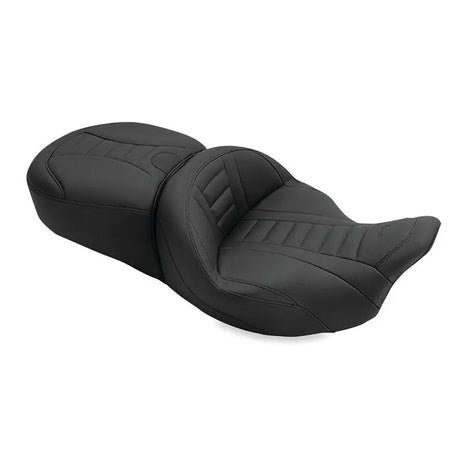 Mustang 08-21 Harley Electra Glide, Rd Glide, Rd King, Str Glide Touring 1PC Seat Deluxe - Black - Mustang Motorcycle