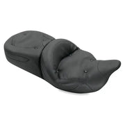 Black leather 1pc seat for Harley Electra Glide Mustang 08-21 touring bikes