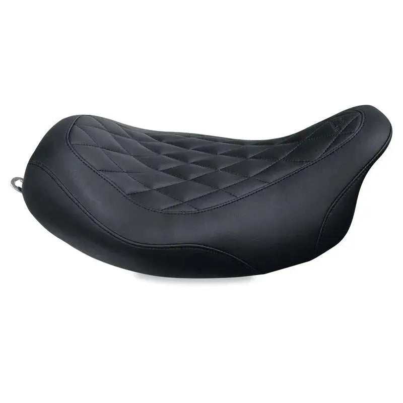 Mustang 08-21 Harley Electra Glide Std,Rd Glide,Rd King,Str Solo Seat Diamond Stitch - Brown - Seats