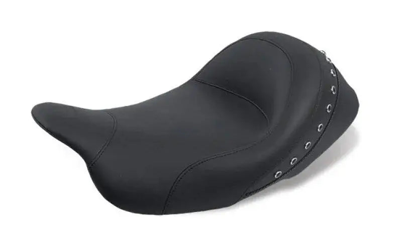 Black solo seat with silver studs for Harley Electra Glide and Harley Electra models