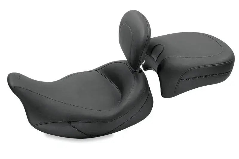 Mustang 08-21 Harley Electra Glide Std,Rd Glide,Rd King,Str Touring Solo Seat - Black - Seats