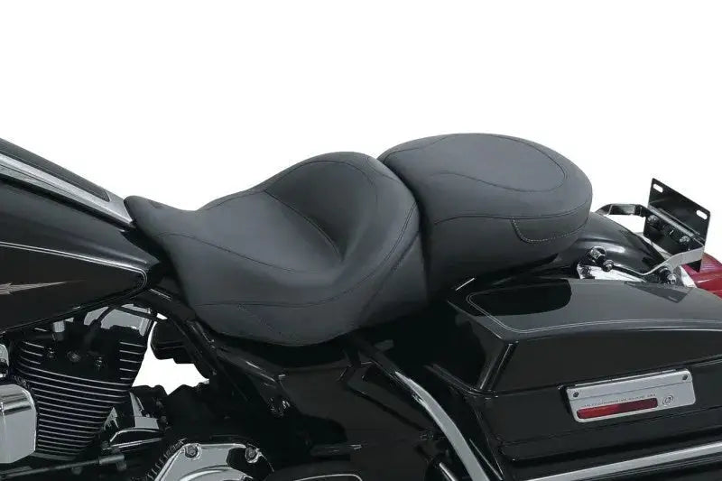 Mustang 08-21 Harley Electra Glide Std, Rd Glide, Rd King, Street Glide Touring 1PC Seat - Black for RV, Automotive, Powersports, off-road, marine, exterior, truck accessories, interior, truck bed, rv parts, AVADA - Best Sellers, Seats, One-Piece Motorcycle Seats