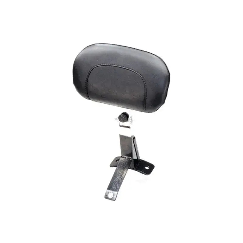 Black Harley FL Touring driver backrest kit with metal bracket for comfort and style