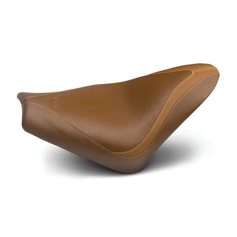 Brown leather solo seat for Indian Scout Runaround motorcycle model