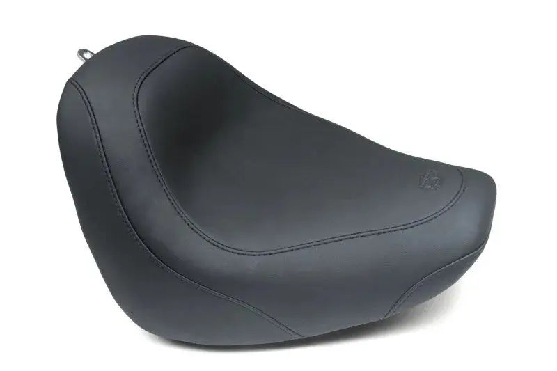 Black motorcycle seat for Harley Fat Bob Fat Bob wide tripper solo seat