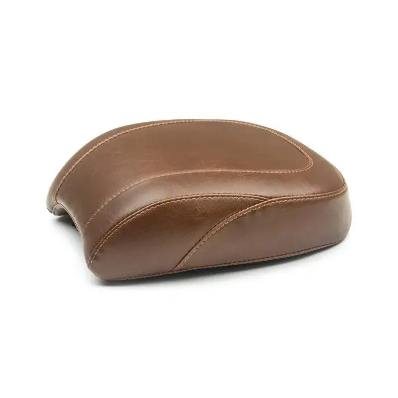 Brown leather bicycle seat for Harley Heritage Classic Deluxe Wide Tripper Passenger