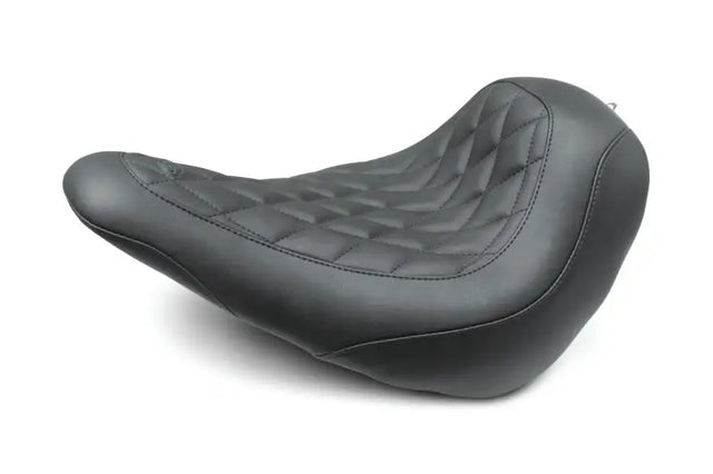 Mustang 18-21 Harley Low Rider, Sport Glide Wide Tripper Solo Seat Diamond Stitch - Black - 83044