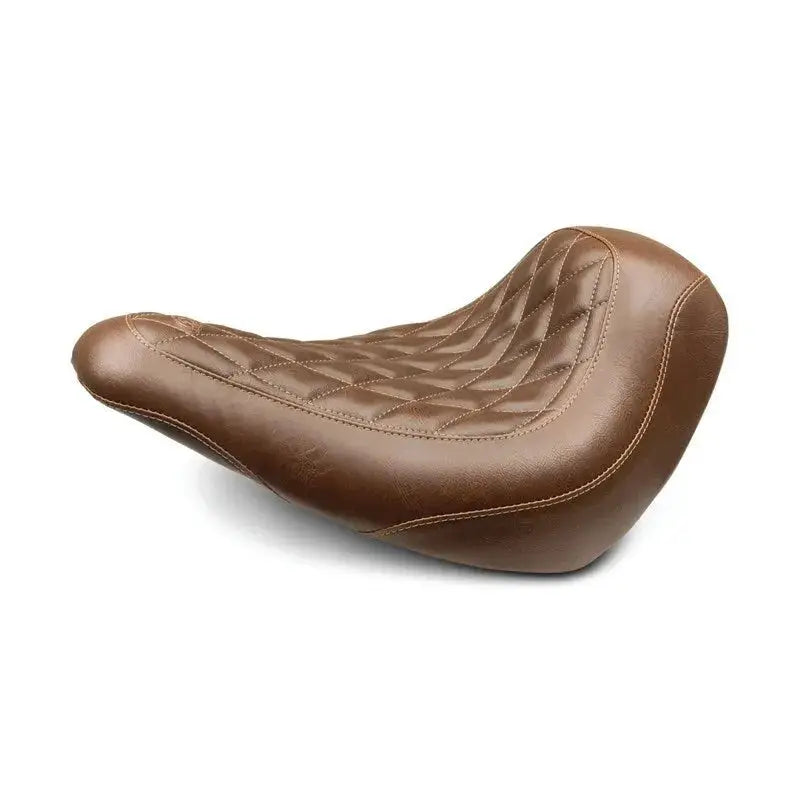 Brown leather wide tripper solo seat for Harley Low Rider Sport Glide Wide Tripper