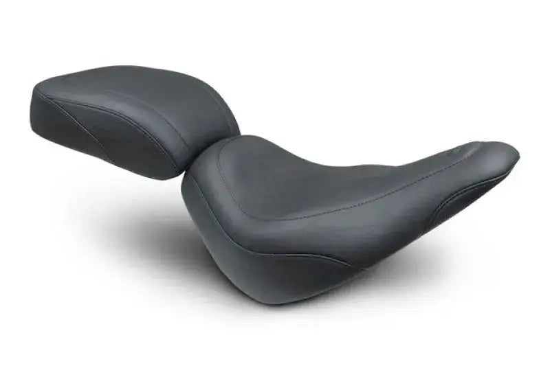 Black Softail Slim Wide Tripper passenger seat for Harley Softail Slim bikes