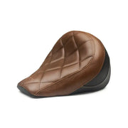 Mustang 18-21 Indian Scout Bobber Standard Touring Solo Seat Diamond Stitch - Brown - 76843