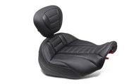 Mustang 23-24 HD CVO Road Glide(ST), 2024 Rd Glide and Street Glide Deluxe Touring Solo Seat - Black - RV and Auto Parts