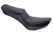 Black motorcycle seat for Mustang 58-84 Harley FX/FL Squareback 1PC seat style
