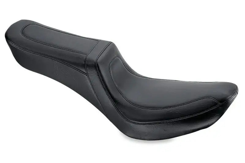 Black motorcycle seat for Mustang 58-84 Harley FX/FL Squareback 1PC seat style
