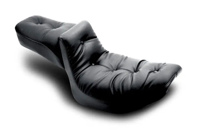 Mustang 82-00 Harley FXR 2PC Seat Regal - Black - 75083