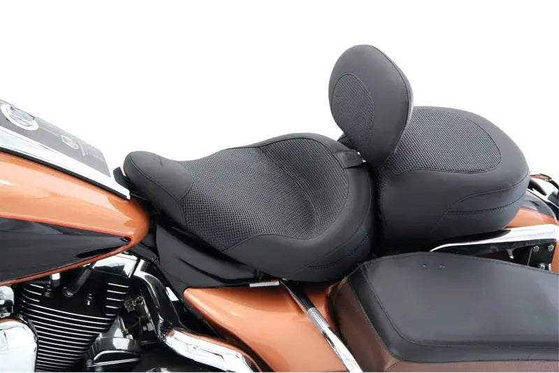 Mustang 83-21 Harley Electra Glide,Rd King Police Standard Touring Passenger Seat Textured - Black - 79436