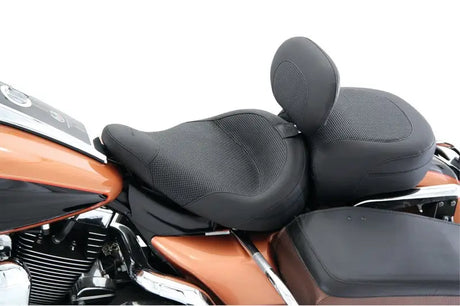 Mustang 83-21 Harley Electra Glide,Rd King Police Standard Touring Passenger Seat Textured - Black - 79436