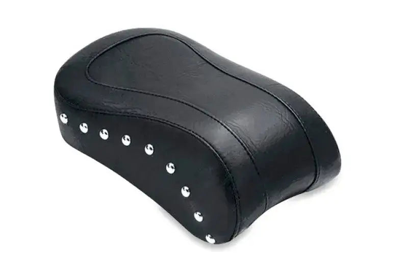 Black studded motorcycle seat for Mustang standard touring passenger seat upgrade