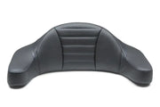 Mustang 93-13 HD FL Super Touring Extended Arm Wrap-Around Backrest Deluxe - Black w/Blue Stitching - Mustang Motorcycle