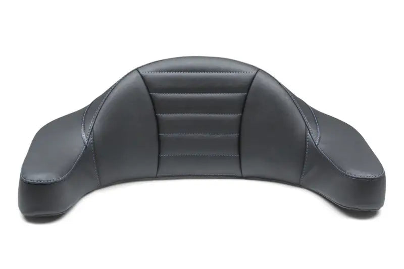Mustang 93-13 HD FL Super Touring Extended Arm Wrap-Around Backrest Deluxe - Black w/Blue Stitching - Mustang Motorcycle