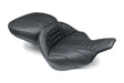Mustang 97-07 Harley Electra Glide,Rd Glide Super Touring 1PC Seat Deluxe - Black - 76739