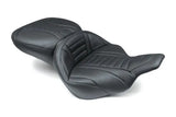 Mustang 97-07 Harley Electra Glide,Rd Glide Super Touring 1PC Seat Deluxe - Black - 76739