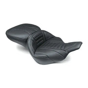 Mustang 97-07 Harley Electra Glide,Rd Glide Super Touring 1PC Seat Deluxe - Black - 76739