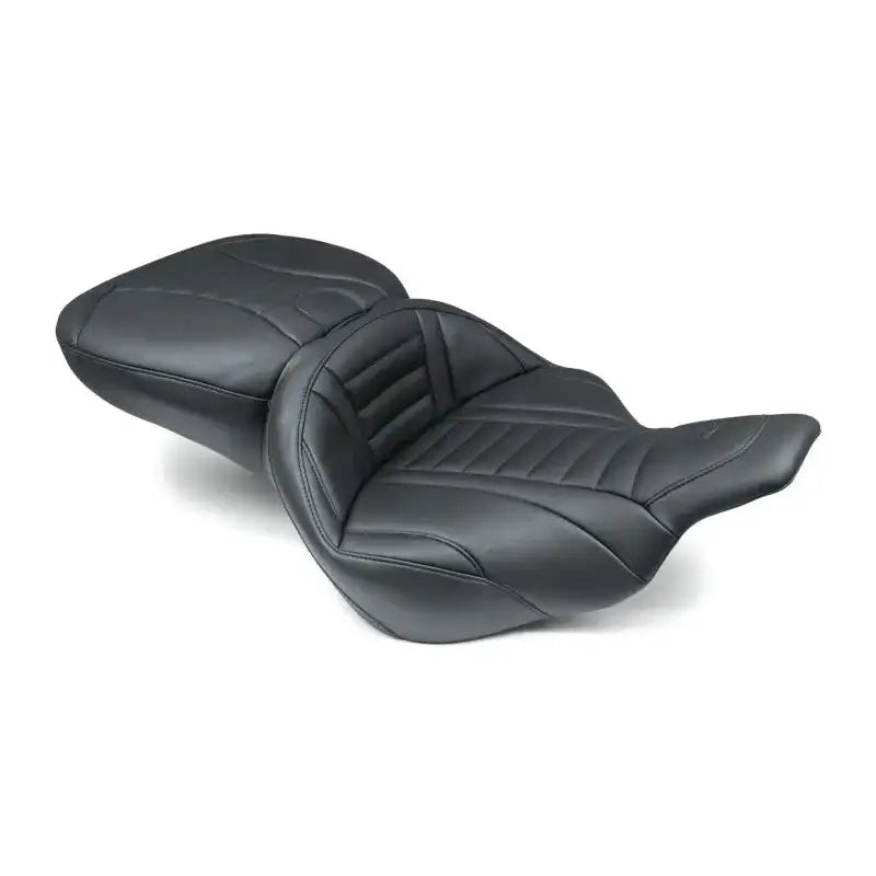 Mustang 97-07 Harley Electra Glide,Rd Glide Super Touring 1PC Seat Deluxe - Black - 76739