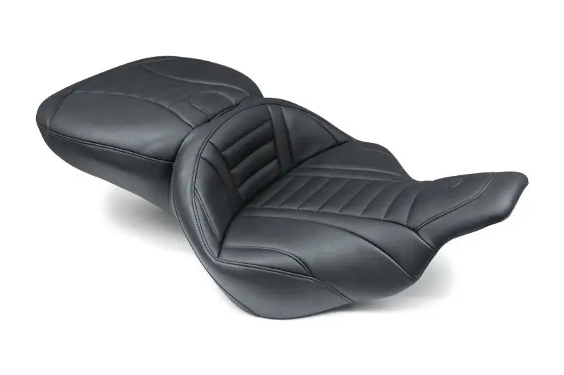 Mustang 97-07 Harley Electra Glide,Rd Glide Super Touring 1PC Seat Deluxe - Black - 76739