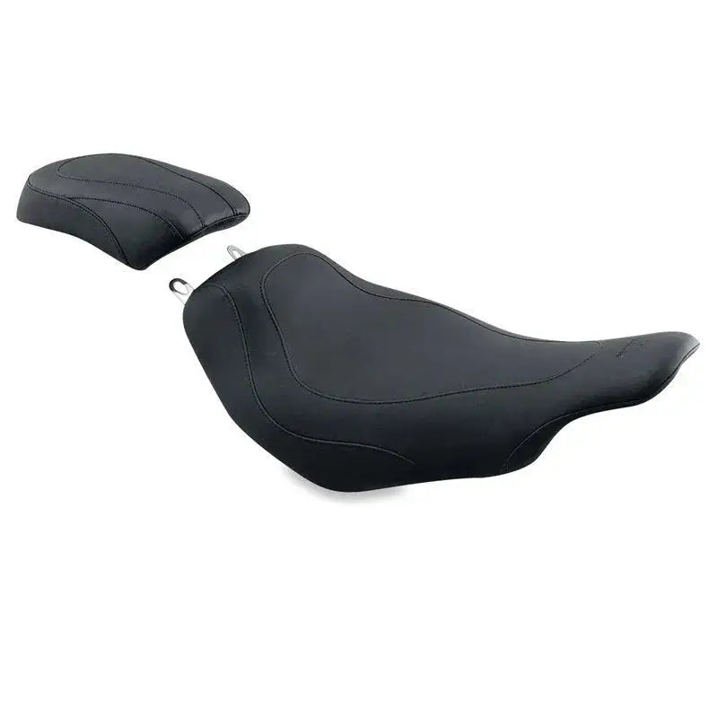 Black Mustang 97-07 Harley Electra Glide Road Glide Tripper Solo Seat with detachable backrest