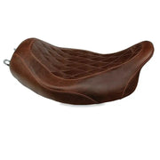 Mustang 97-07 Harley Rd King,06-07 Str Glide,00-05 Eagle Tripper Solo Seat - Brown - Seats
