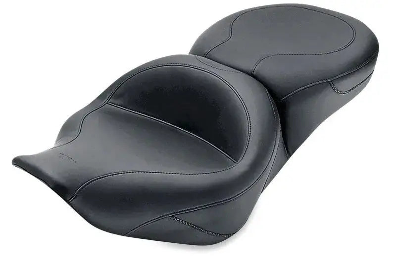 Mustang 97-07 Harley Road King 06-07 Street Glide 00-05 Eagle Std Touring Pass Seat - Black - Seats