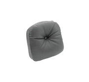 Gray button-tufted cushion for Mustang Harley sissy bar pad or bar pad upgrade