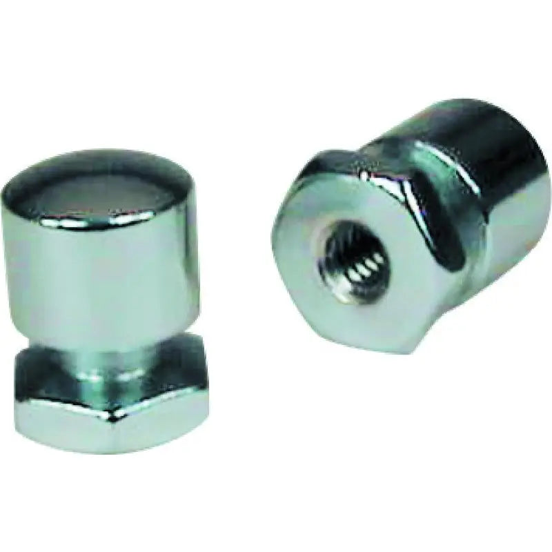 Mustang Motorcycle 78032 Mustang Solo Mounting Nuts (Pair) - Chrome
