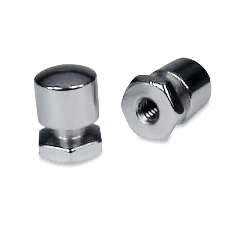 Mustang Motorcycle 78032 Mustang Solo Mounting Nuts (Pair) - Chrome