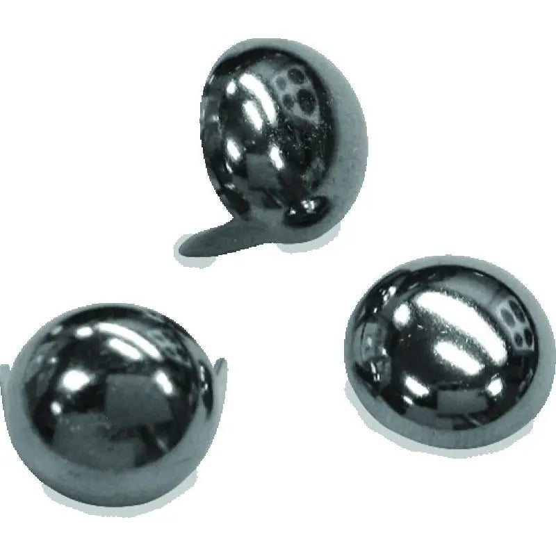 Mustang Motorcycle 78079 Mustang Studs 12.5mm (Bag of 20) - Chrome