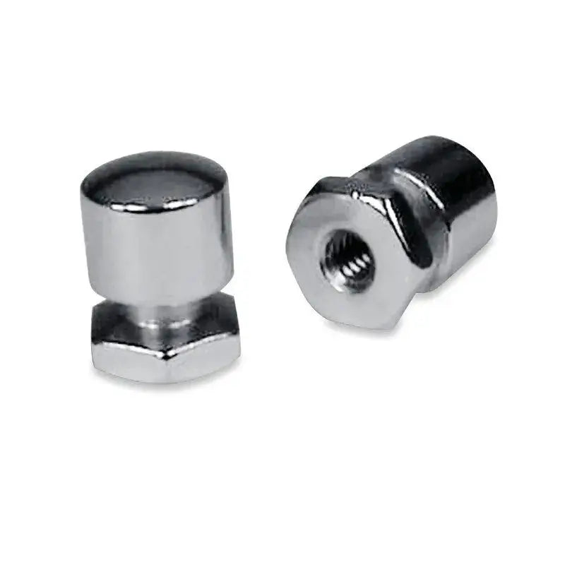Mustang Solo Mounting Nuts (Pair) - Chrome - Seats