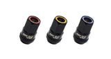 Muteki HR38 Open End Lug Nuts 12x1.50 Black Chrome / Red Ring - Truck & Automotive