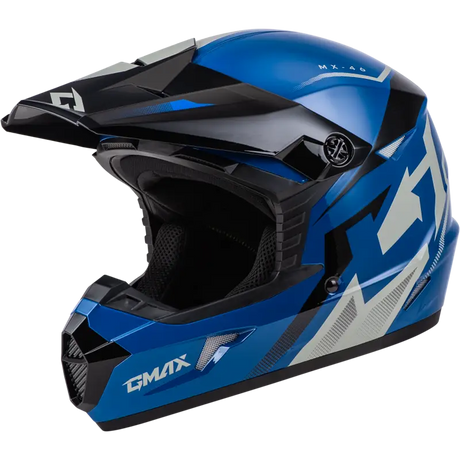 Mx 46 Compound Helmet Blue/Black/Grey Lg 