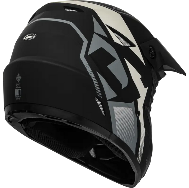 GMAX Mx 46 Compound Helmet Matte Black/Grey/White 2x for Powersports