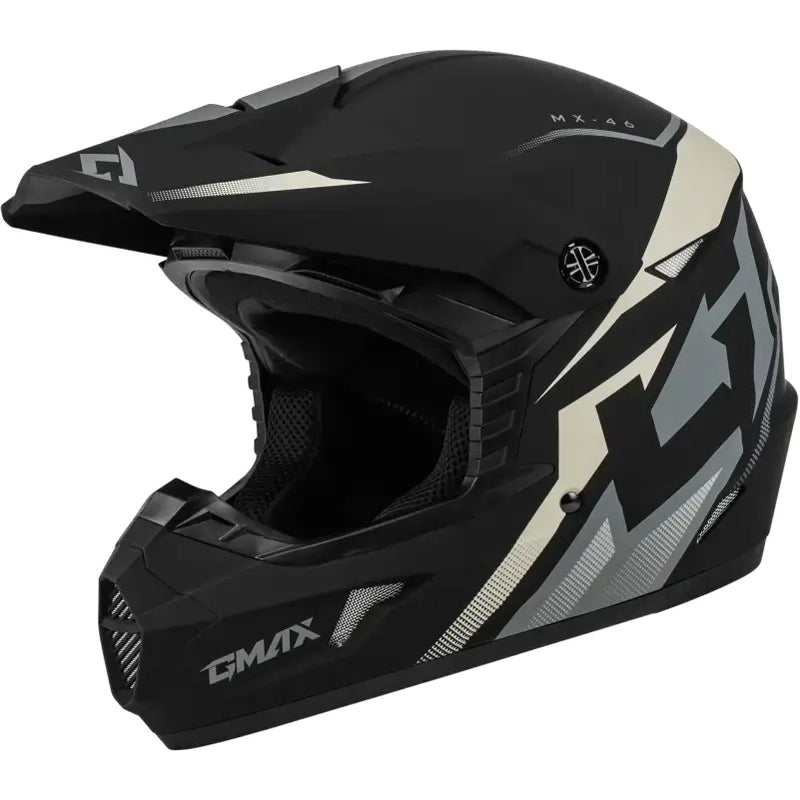 GMAX Mx 46 Compound Helmet Matte Black/Grey/White Sm