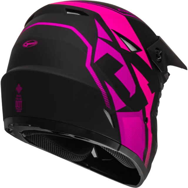 GMAX Mx 46 Compound Helmet Matte Black/Pink 2x for Powersports