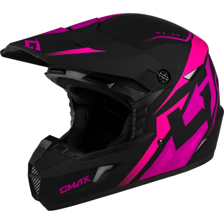 Mx 46 Compound Helmet Matte Black/Pink Md 