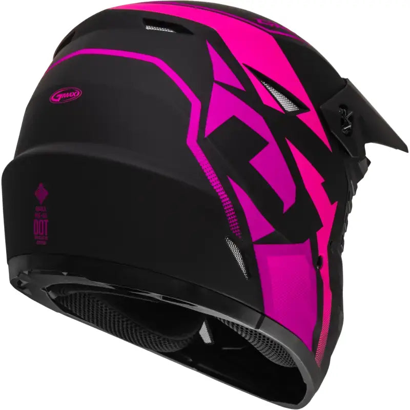 GMAX Mx 46 Compound Helmet Matte Black/Pink Yl for Powersports