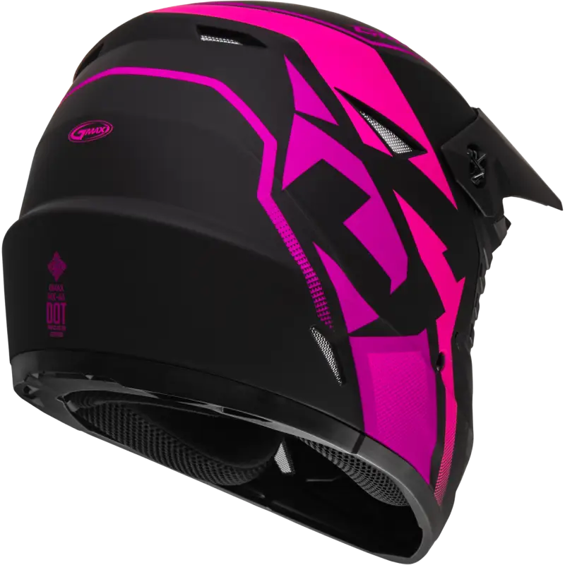 GMAX Mx 46 Compound Helmet Matte Black/Pink Ys for Powersports