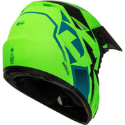 GMAX Mx 46 Compound Helmet Matte Hi Vis Green/Blk/Blue 2x for Powersports